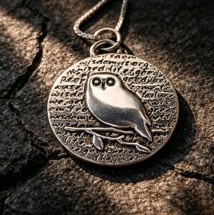 Necklace Owl Pendant 950 Sterling Pendant 925 Chain